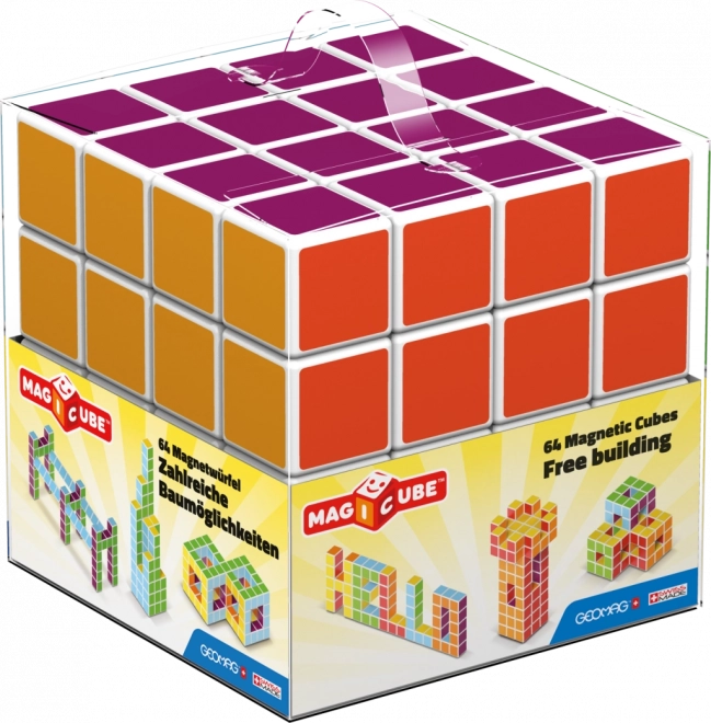 blocchi magnetici Geomag Magicube Free Building 64 pz