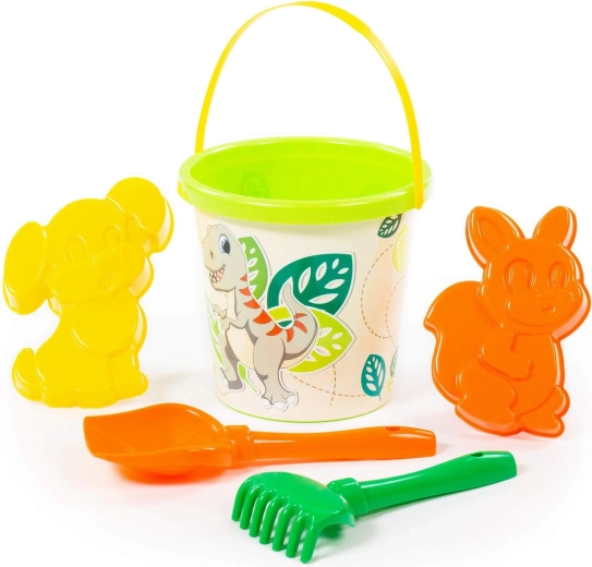 Set da spiaggia con secchiello e formine