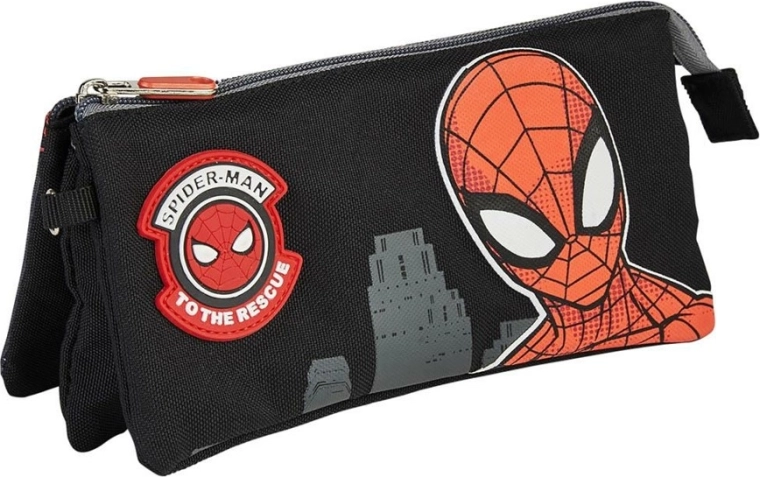 Astuccio con zip con motivo Spiderman