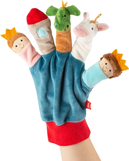 Guanto da teatro di marionette in peluche Sigikid