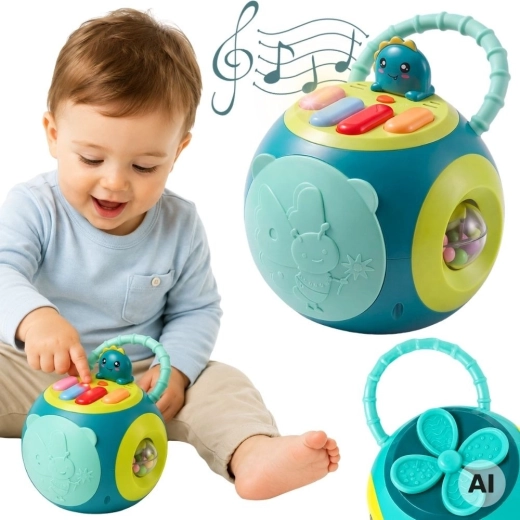 Pallina educativa interattiva Montessori con pianoforte Woopie
