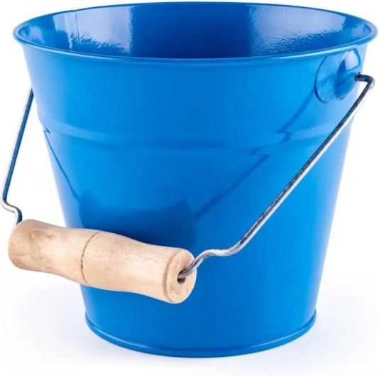 Woody secchiello da giardino blu in metallo