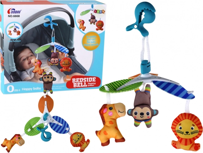 Giostra per bambini con animali su clip