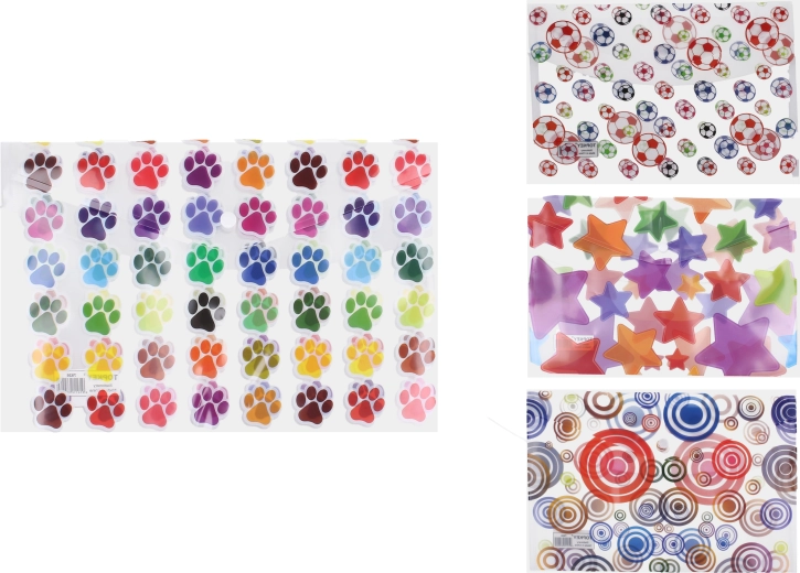 Cartellina con bottone a pressione 23,5 × 33,5 cm – mix di motivi