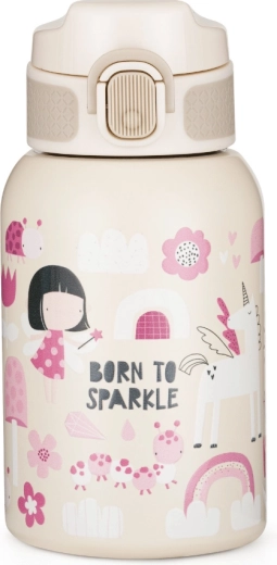 PETITE&MARS borraccia termica in acciaio inox con cannuccia Twinkling Fairy 350 ml