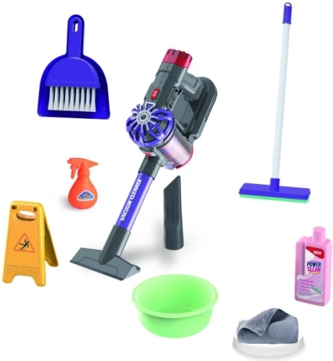 PLEJO set per le pulizie con aspirapolvere a stick per bambini