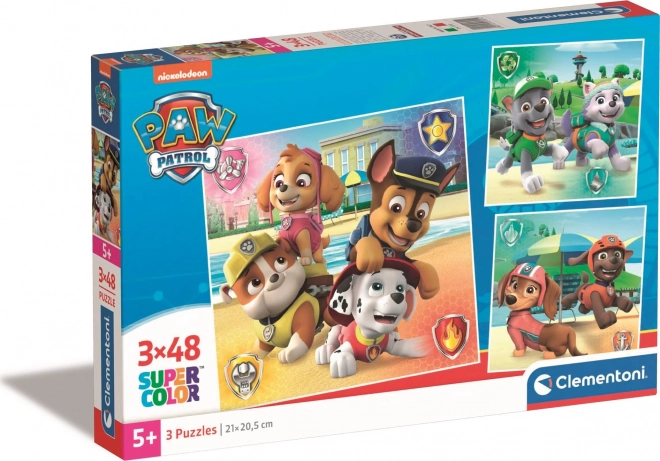CLEMENTONI Puzzle Paw Patrol 3x48 pezzi