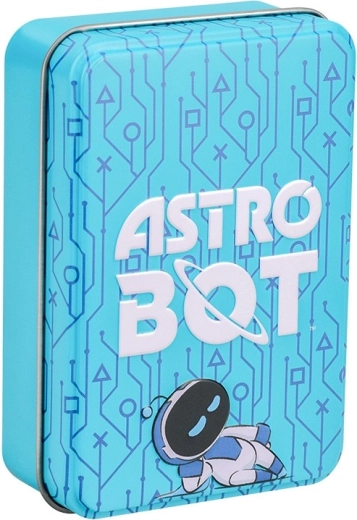 Astrobot carte da gioco con jolly in scatola di latta