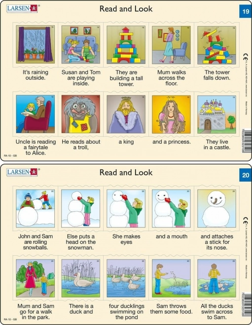 Puzzle Inglese – testi brevi, 10 pezzi