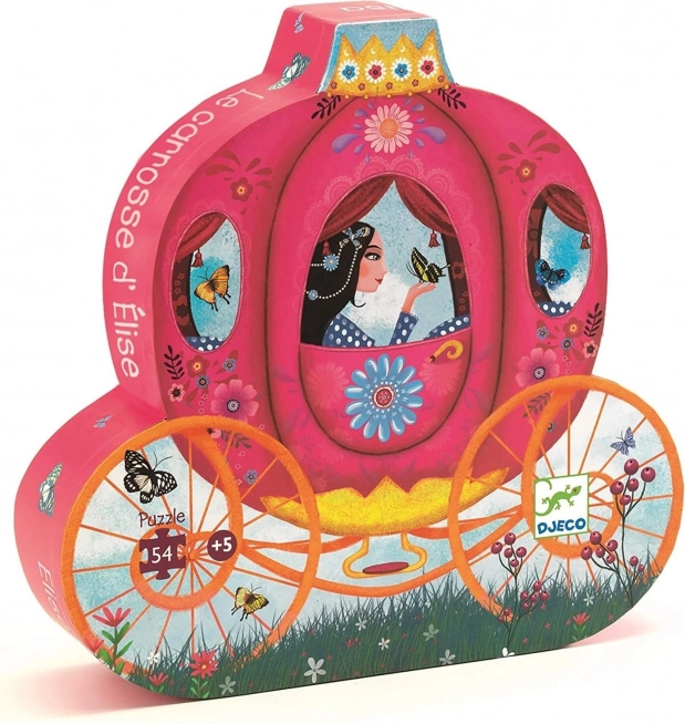 DJECO Puzzle Elisa nella carrozza 54 pezzi