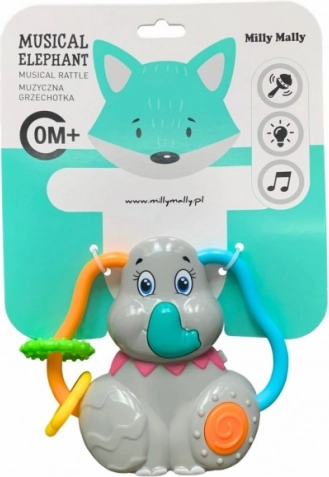 Sonaglio musicale a forma di elefante Milly Mally