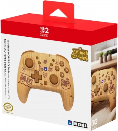 Controller wireless HORIPAD Turbo Animal Crossing Wood Brown per Nintendo Switch