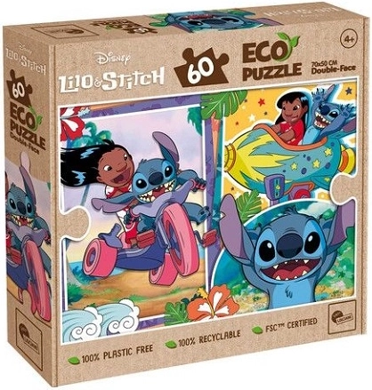 Puzzle ecologico double-face Lisciani Lilo & Stitch 60 pezzi
