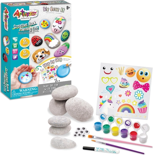 TASIA set creativo per la pittura su sassi