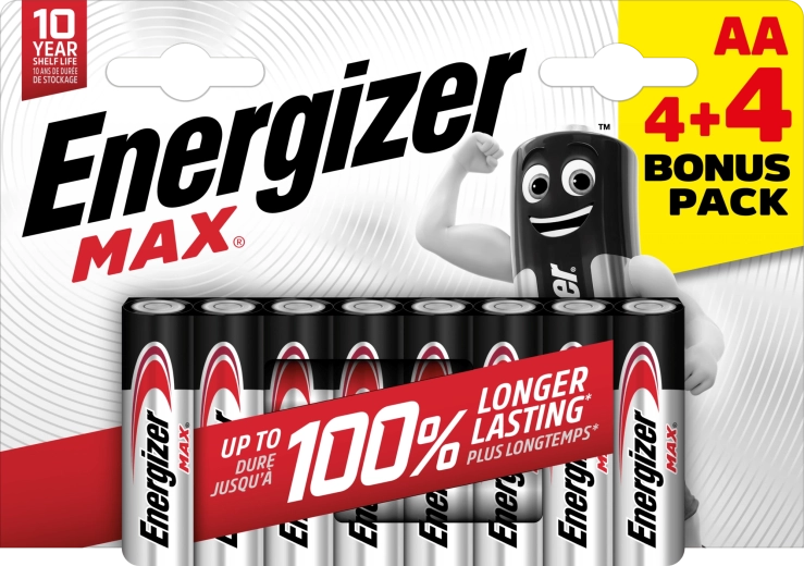 Energizer Max AA batterie alcaline 8 pz
