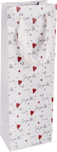 Borsa regalo in carta per vino "Solo per te"