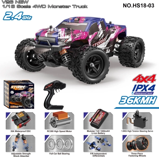 Auto fuoristrada radiocomandata STORM 1:18