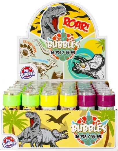 Bolle di sapone a tema dinosauri 55 ml - 1 pezzo