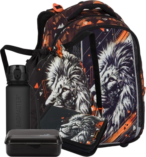 Bagmaster Vega 26 A e grande set scolastico per alunni di prima elementare – leone
