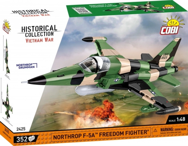 Set di costruzione dell’aereo Northrop F‑5A Freedom Fighter con mattoncini