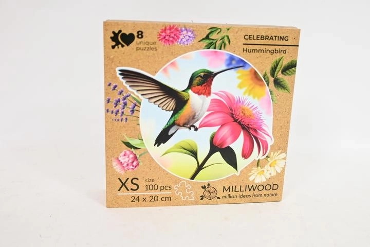 Puzzle in legno Milliwood Celebrating – colibrì (100 pezzi)
