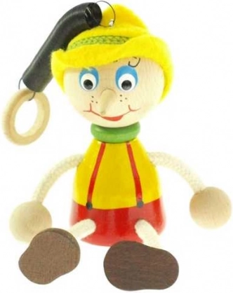 Pinocchio con cappello su molla