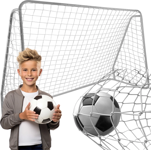 Rete per porta da calcio in metallo Trizand 213 × 150 × 90 cm
