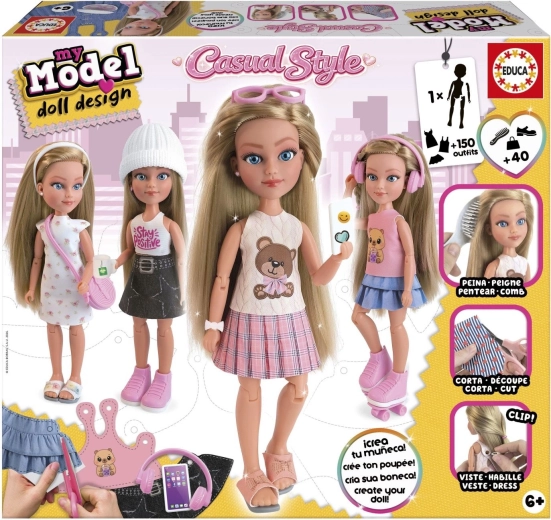Educa My Model doll design kit creativo stile casual