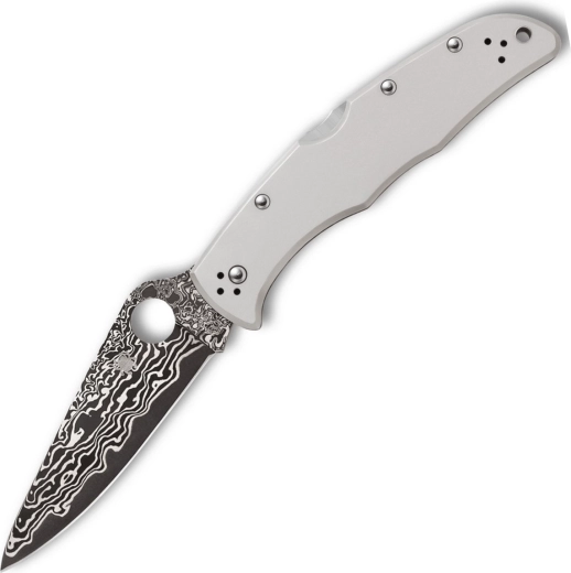 Spyderco Endura 4 coltello tascabile in titanio con lama in damasco 9,7 cm