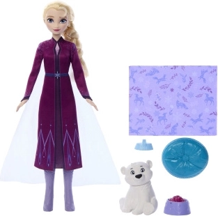 Bambola Elsa Disney Frozen con orsetto polare