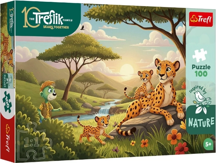 Puzzle Inspired By Nature ghepardi 100 pezzi
