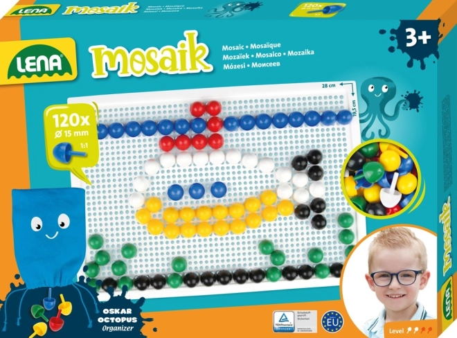 Mosaico a funghetti Lena per bambini – 120 pezzi