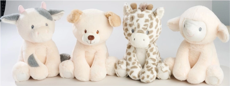 Pupazzo di peluche con sonaglio 18 cm - 1 pezzo
