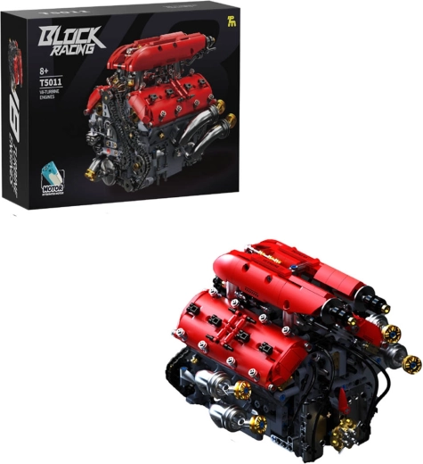 Costruzioni del motore a turbina V8 – 1370 pezzi