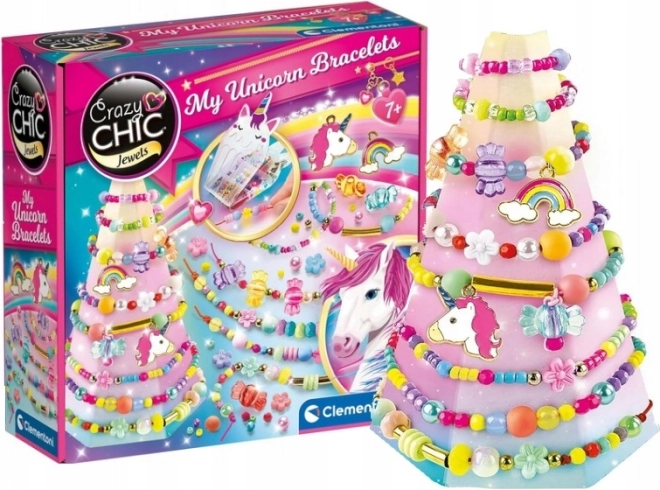 CLEMENTONI Crazy Chic gioielli: braccialetti con unicorni