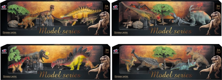 Mondo dei dinosauri – set di figurine di dinosauri, 4 tipi