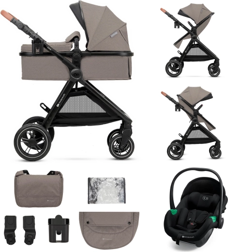 Passeggino 3in1 Kinderkraft Esme Pro sabbia beige