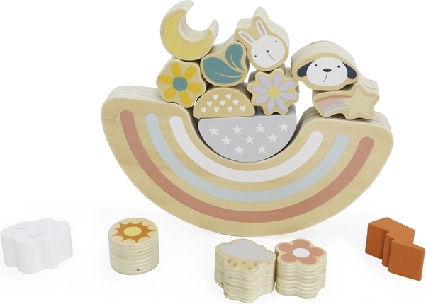 Babu gioco di equilibrio in legno cane e gatto