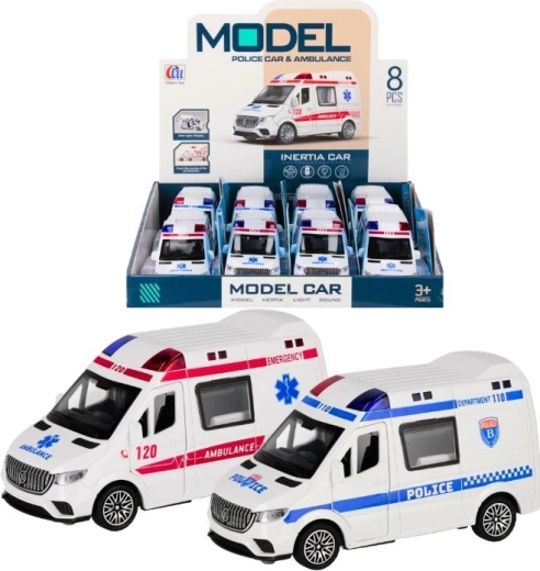 Auto di soccorso con effetti luminosi e sonori