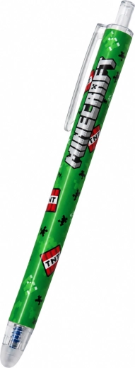 Penna gel cancellabile Minecraft verde