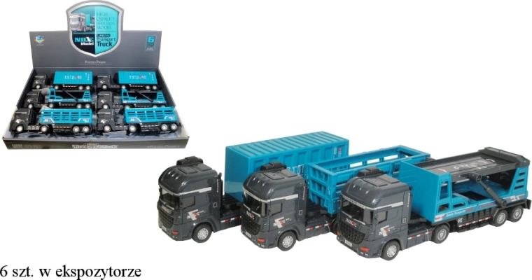 Camion con 3 tipi di rimorchi