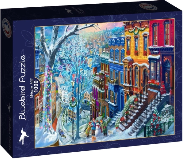 Puzzle Bluebird Strada innevata 1000 pezzi