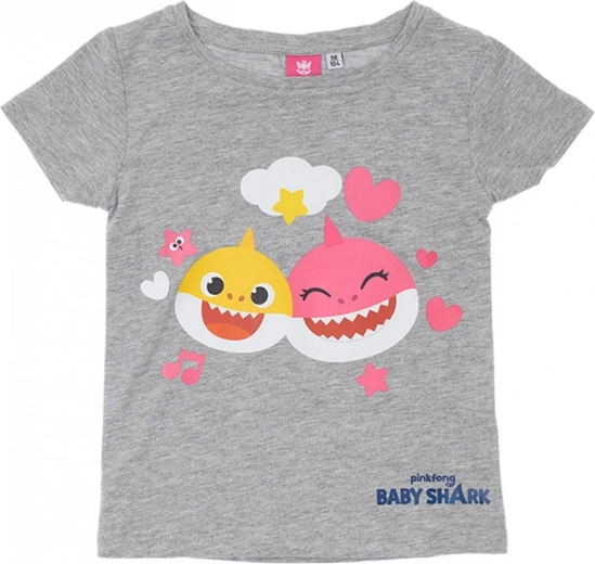 T-shirt per bambini Baby Shark grigia