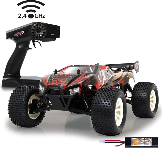 Jamara Brecter truggy RC 4WD 1:10 con batteria LiPo 2,4 GHz