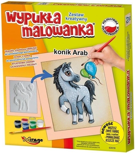 Pittura in rilievo – cavallino arabo