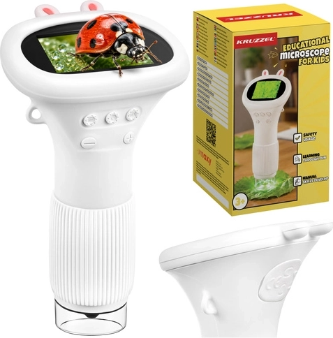 Microscopio digitale educativo KRUZZEL 1000x bianco
