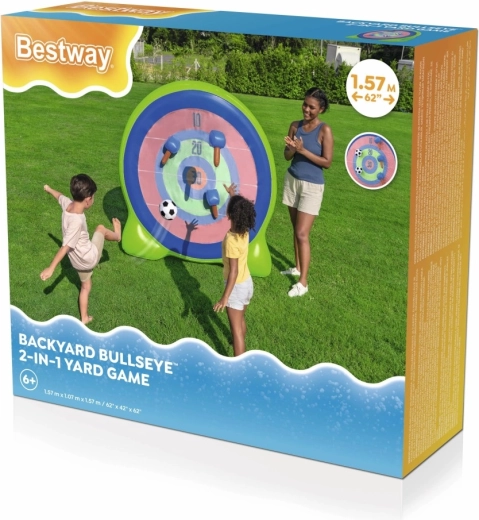 Bersaglio gonfiabile 2 in 1 per lancio e calcio