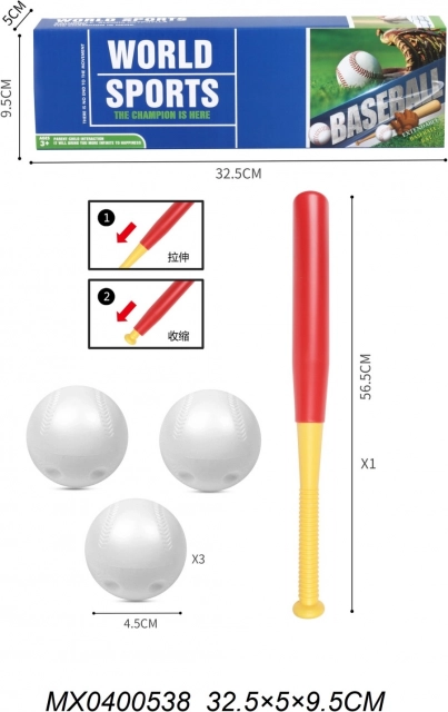 Set da baseball per gioco ricreativo