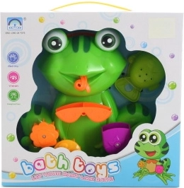 Rana da bagno con ventose e annaffiatoio a forma di pesciolino