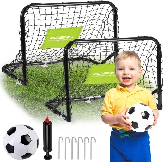 Neo-Sport set di porte da calcio per bambini, 2 pezzi